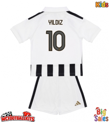 Juventus Kenan Yildiz #10 Replica Home Stadium Kit for Kids 2026-27 Short Sleeve (+ pants)